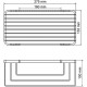 Полка корзина WasserKRAFT K-71133 Хром