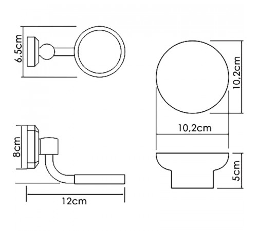 Мыльница WasserKRAFT K-24129 Хром