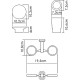 Стакан для зубных щеток с мыльницей WasserKRAFT K-28126 Хром