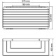 Полка корзина WasserKRAFT K-71122 Хром