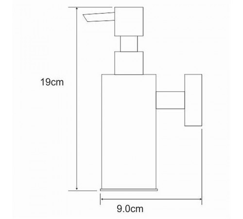 Дозатор для жидкого мыла WasserKRAFT K-1399 Хром