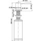 Дозатор для жидкого мыла WasserKRAFT K-1599 Хром матовый