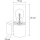 Настенный светильник Artelamp Wazn A6218AL-1BK Дымчатый Черный