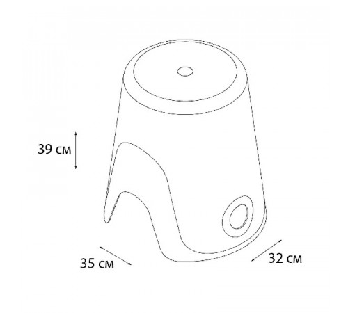 Корзина для белья Fixsen Wendy FX-7073-89 Синяя