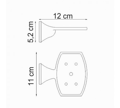 Мыльница WasserKRAFT Wern K-2569 Хром