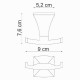 Двойной крючок WasserKRAFT Wern K-2523D Хром