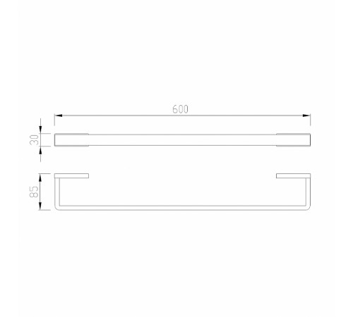 Полотенцедержатель Abber Westen AA1754G Золото матовое