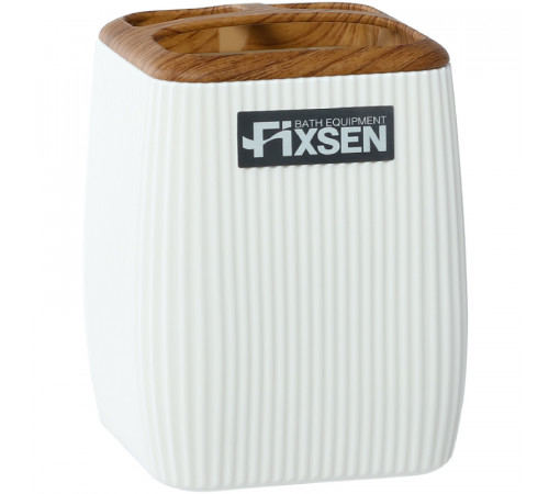 Стакан для зубных щеток Fixsen White Wood FX-402-3 Белый