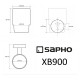 Стакан для зубных щеток Sapho X-round black XB900 Черный