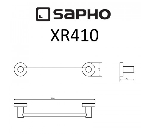 Полотенцедержатель Sapho X-round XR410 Хром