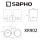 Стакан для зубных щеток Sapho X-round XR902 двойной Хром