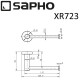 Держатель туалетной бумаги Sapho X-round XR723 Хром