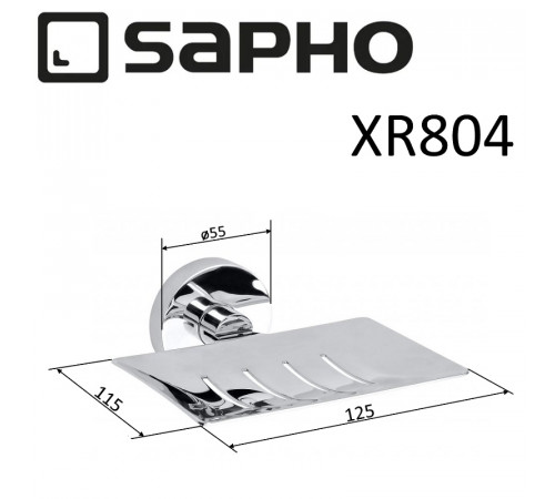 Мыльница Sapho X-round XR804 Хром