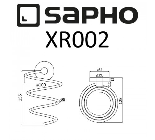 Держатель для фена Sapho X-round XR002 Хром