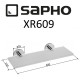 Стеклянная полка Sapho X-round XR609 Хром