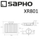 Держатель туалетной бумаги Sapho X-round XR705 с крышкой Хром