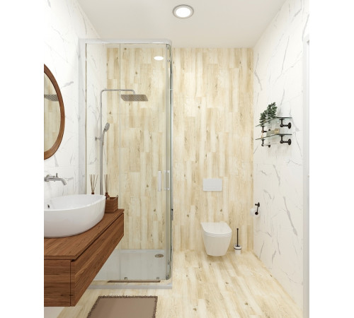 Керамогранит Eurotile (Rus) Bianko BN 0006 15х60 см