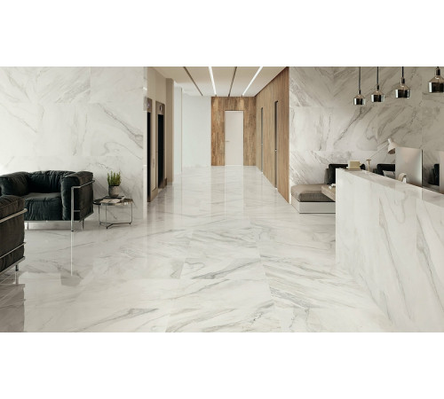 Керамогранит Porcelanite Dos 1811 Rectificado Pulido Blanco 98х98 см