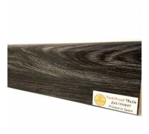 Плинтус TeckWood Дуб Графит 2150х75х16 мм