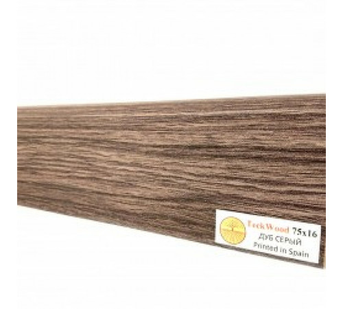 Плинтус TeckWood Дуб Серый 2150х75х16 мм