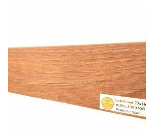 Плинтус TeckWood Ясень Золотой 2150х75х16 мм