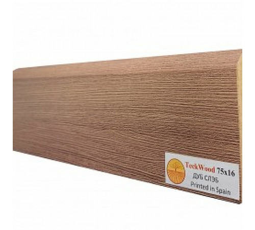 Плинтус TeckWood Дуб Слэб 2150х75х16 мм