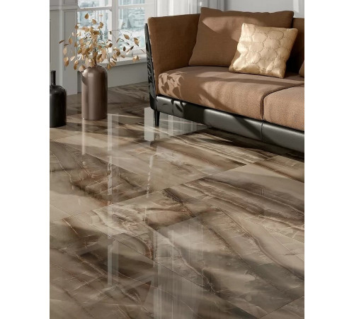 Керамогранит Etili Seramik Sevilla Brown Polished Rec. ETI80553 60х120 см