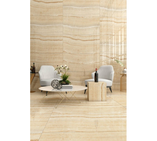 Керамогранит Maimoon 60х120 Linear Onyx Beige glossy 60х120 см