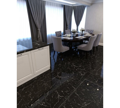 Керамогранит Cube Ceramica Black Marble 60х120 см