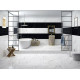 Керамогранит Asia Pacific Nero marquina white high gloss polished 60х60 см