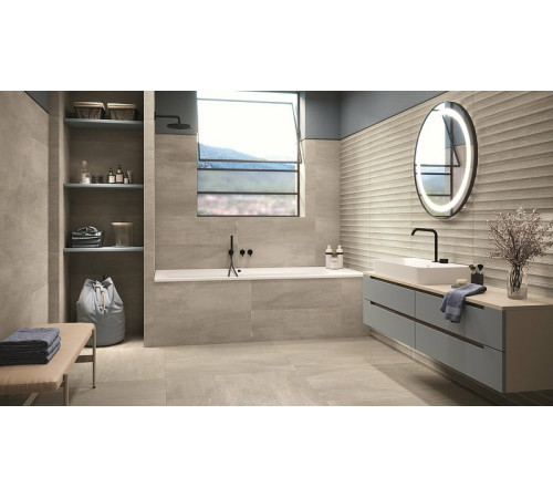 Керамическая плитка Porcelanite Dos Sakai 9542 Silver Relieve Kimura PCD000044 настенная 30х90 см