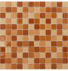 Стеклянная мозаика Caramelle mosaic Acquarelle 4 мм Habanero 29,8x29,8 см