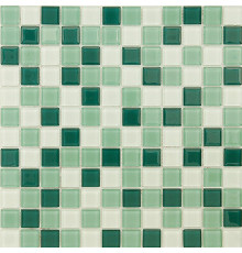 Стеклянная мозаика Caramelle mosaic Acquarelle 4 мм Peppermint 29,8x29,8 см