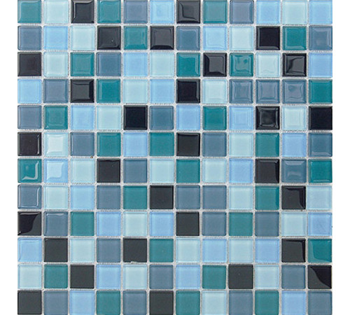 Стеклянная мозаика Caramelle mosaic Acquarelle 4 мм Delphinium 29,8x29,8 см