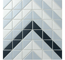 Керамическая мозаика StarMosaic Albion Wave Blue TR2-BLM-CV 27,5x27,5 см