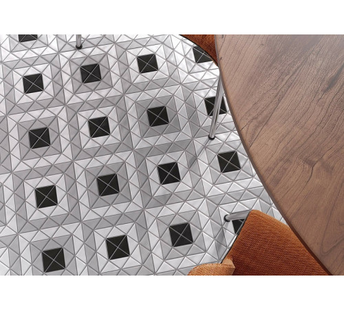 Керамическая мозаика StarMosaic Albion Cube Grey TR2-CL-SQ2 27,5x27,5 см