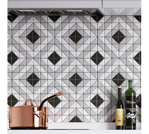 Керамическая мозаика StarMosaic Albion Cube Grey TR2-CL-SQ2 27,5x27,5 см