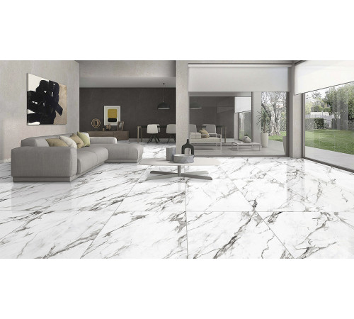 Керамогранит Infinity Ceramica Alcamo Bianco Polished 60х120 см