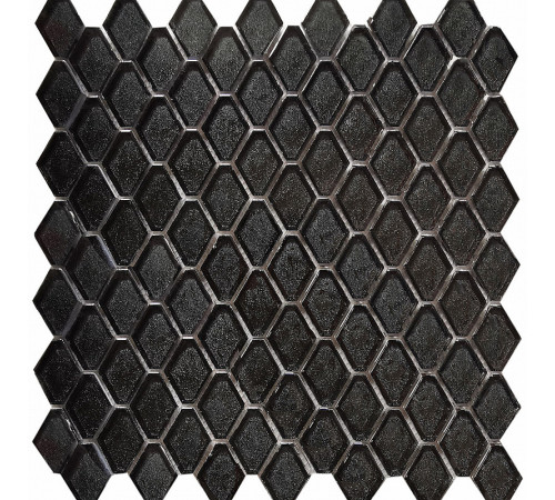 Стеклянная мозаика Caramelle mosaic Alchimia Diamanti nero 28,2x31 см