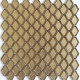 Стеклянная мозаика Caramelle mosaic Alchimia Diamanti d'oro 28,2x31 см