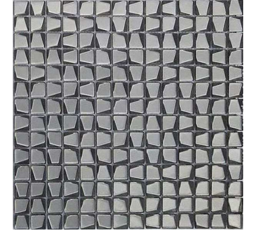 Стеклянная мозаика Caramelle mosaic Alchimia Titanio trapezio 30,6x30,6 см