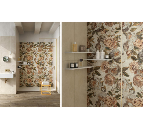 Керамогранит Naxos Ceramica Alchymie Flowery Beige Nat. Ret. 133483 60х120 см