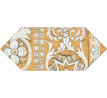 Керамический декор Kerama Marazzi Алмаш жёлтый глянцевый HGD\B513\35000 14х34 см