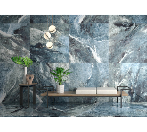 Керамогранит Geotiles Amazona Blue Super Polished 120х120 см