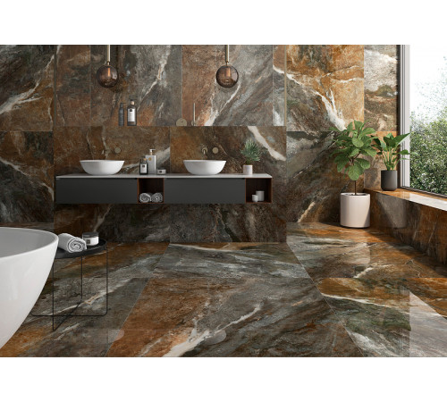 Керамогранит Geotiles Amazona Coffee Super Polished 120х120 см