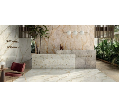 Керамогранит Caesar Anima Futura Golden White Luc AGB4 60х120 см