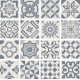 Керамическая плитка Ceramica Ribesalbes Antigua Decor Azul PT01950 настенная 20х20 см