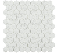 Стеклянная мозаика Vidrepur Antislip Hex Marbles № 4300 Antid. 30,7х31,7 см