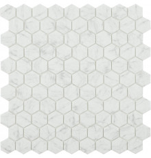 Стеклянная мозаика Vidrepur Antislip Hex Marbles № 4300 Antid. 30,7х31,7 см