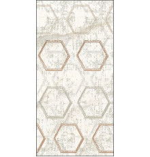 Керамический декор Azori Apulia Oro Hexagone 589002003 31,5х63 см